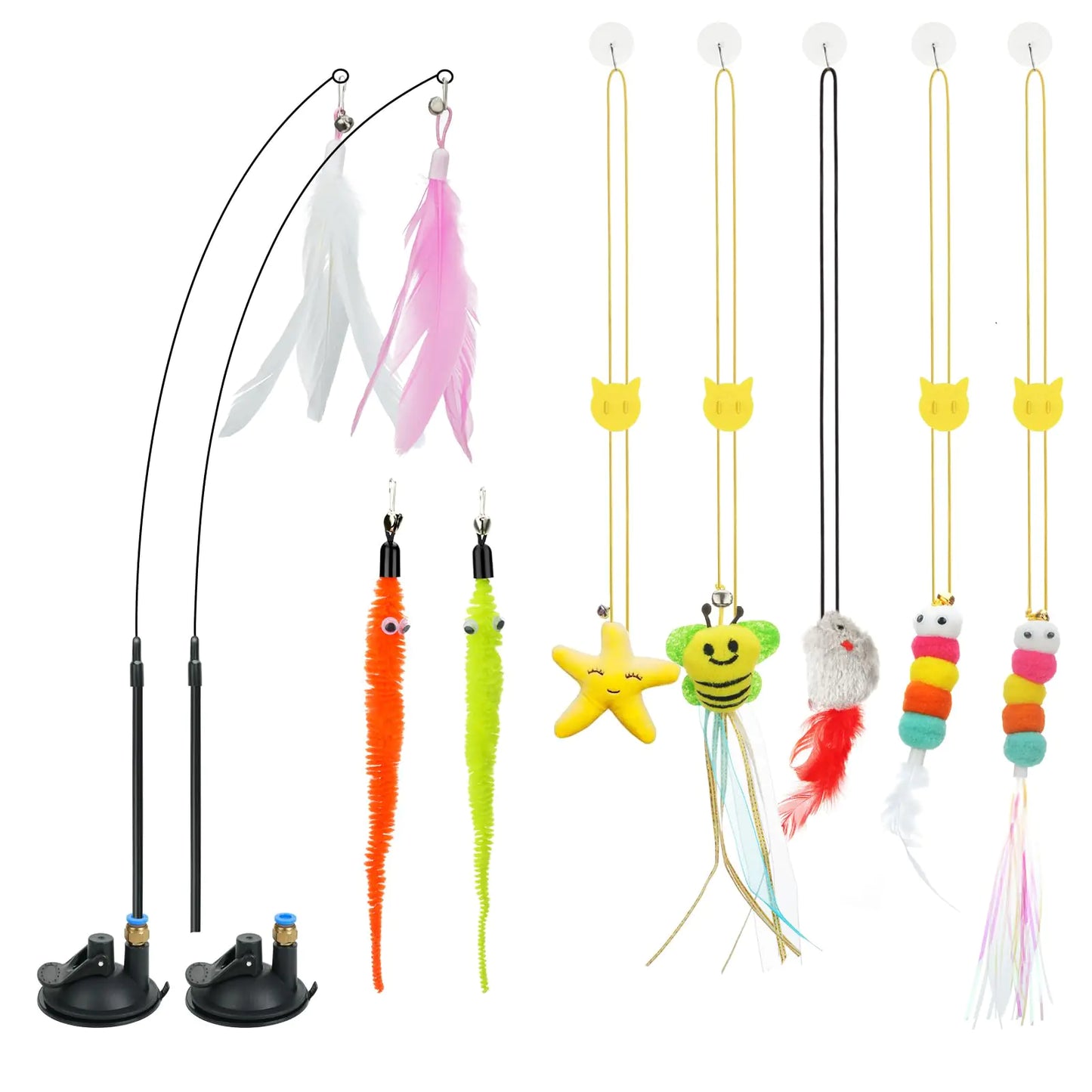 Interactive Cat Feather Toy