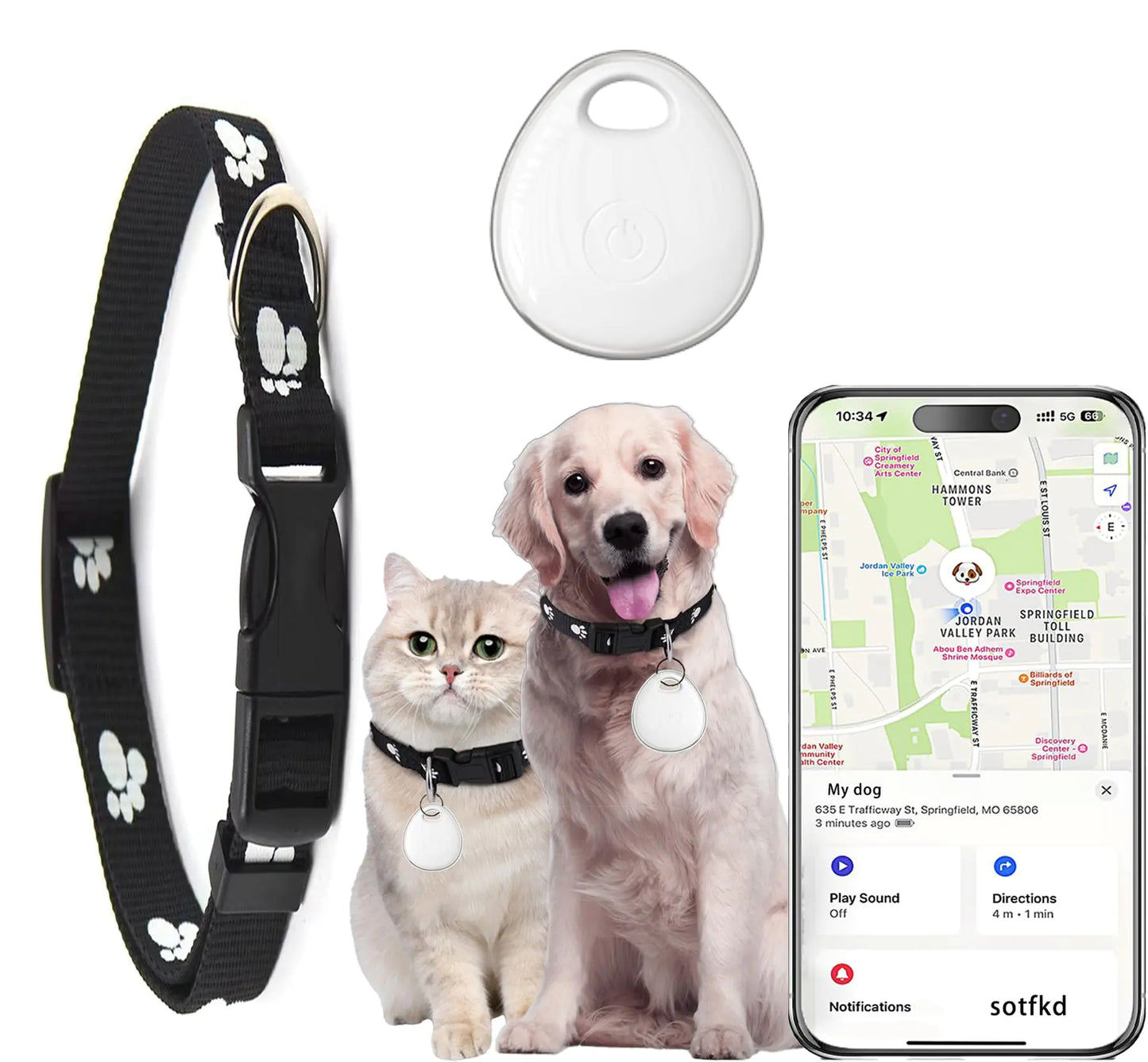 GPS Tracker for Dogs and Cats (Only iOS)