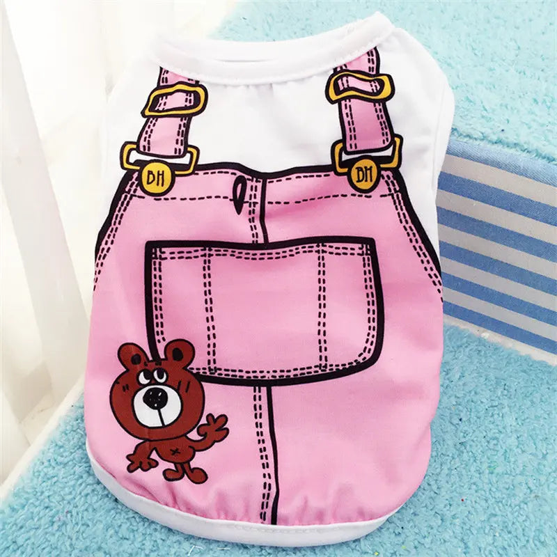 Cartoon Dog Shirt – Soft Summer Vest
