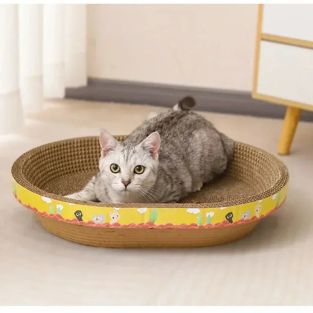 Cat Scratcher and Bed