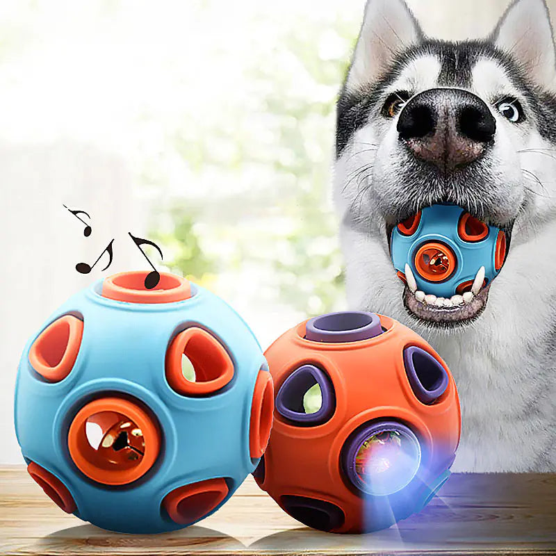 Glow in the Dark Dog Toy Ball for Chewing