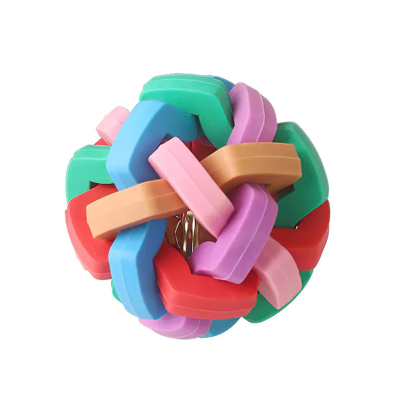 Colorful Bite Resistant Bell Ball Toy