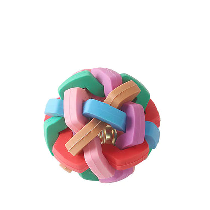 Colorful Bite Resistant Bell Ball Toy