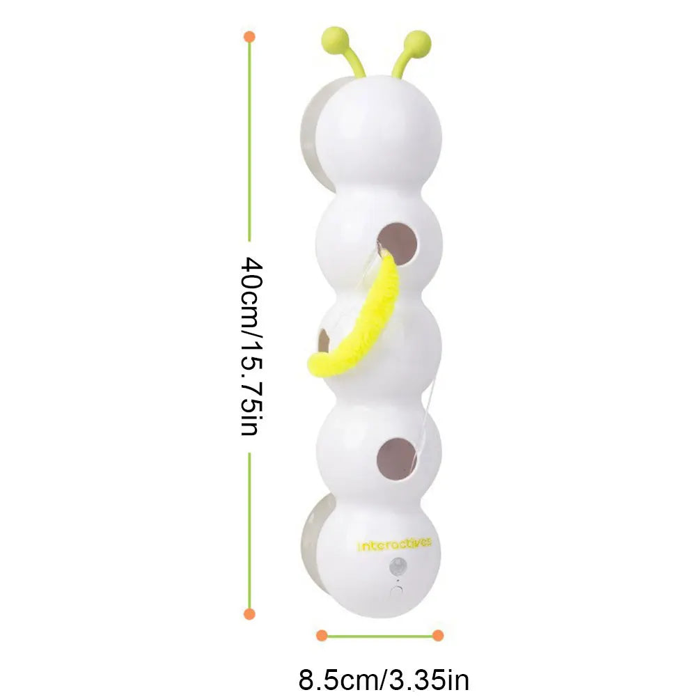 Smart Motion-Activated Cat Toy – Wack-a-Worm with Moving Tail, Pops Out to Tease Your Cat Automatically