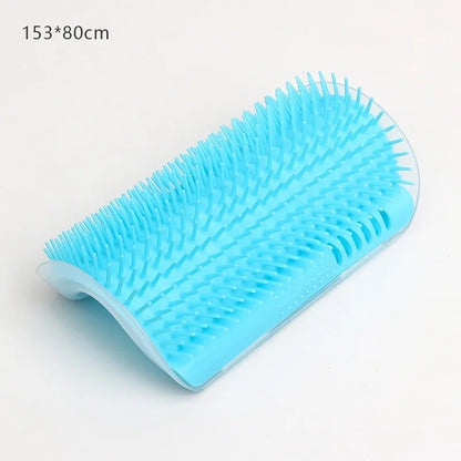 Cat Massage & Grooming Brush – Wall-Mounted Self-Cleaning Comb