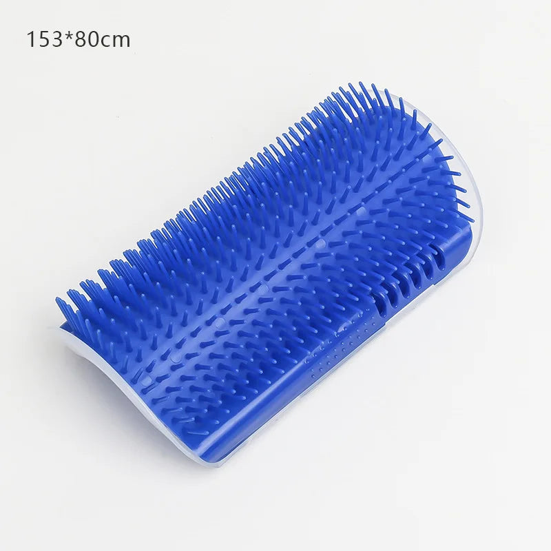 Cat Massage & Grooming Brush – Wall-Mounted Self-Cleaning Comb