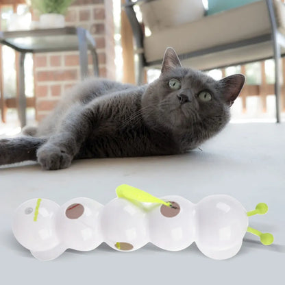 Smart Motion-Activated Cat Toy – Wack-a-Worm with Moving Tail, Pops Out to Tease Your Cat Automatically