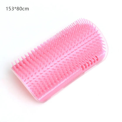 Cat Massage & Grooming Brush – Wall-Mounted Self-Cleaning Comb