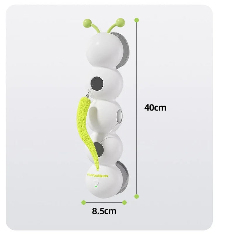 Smart Motion-Activated Cat Toy – Wack-a-Worm with Moving Tail, Pops Out to Tease Your Cat Automatically