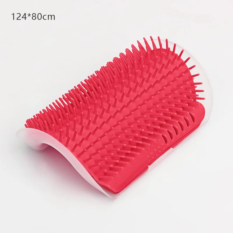 Cat Massage & Grooming Brush – Wall-Mounted Self-Cleaning Comb