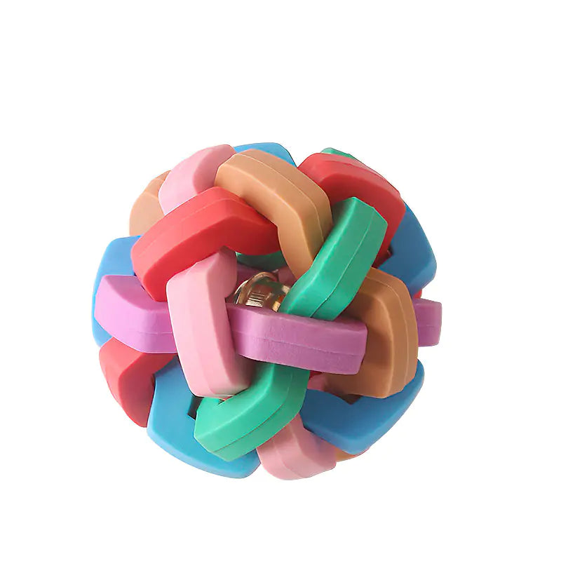 Colorful Bite Resistant Bell Ball Toy