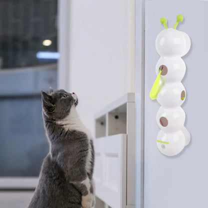 Smart Motion-Activated Cat Toy – Wack-a-Worm with Moving Tail, Pops Out to Tease Your Cat Automatically