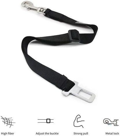 Adjustable Pet Car Seat Belt – Safety Harness Clip