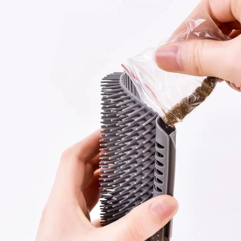 Cat Massage & Grooming Brush – Wall-Mounted Self-Cleaning Comb